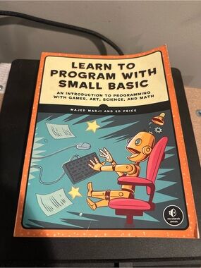Learn to program with small basic paperback book.